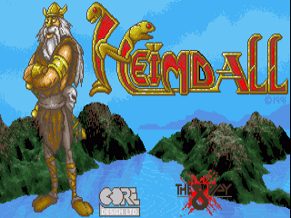 Heimdall title screen for Amiga